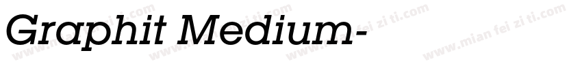 Graphit Medium字体转换